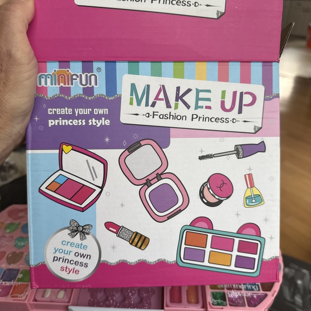Kids Washable Makeup Girls Toys - Real Makeup Kit for Little Girls, Kid Make4242